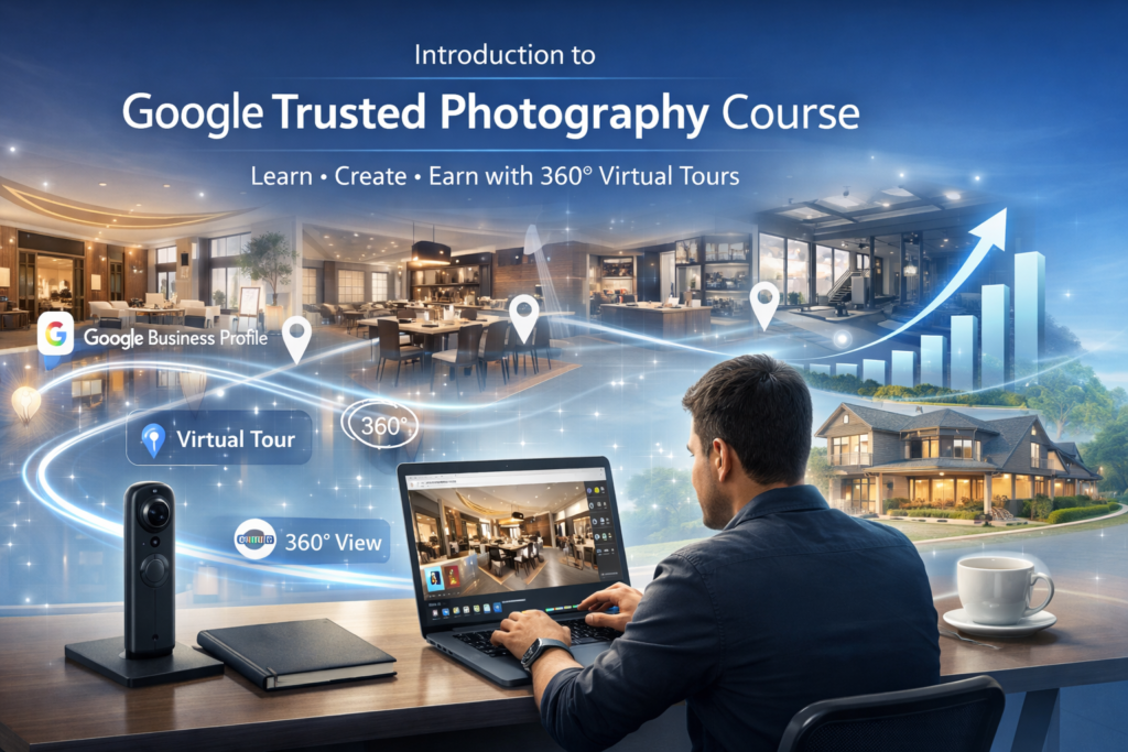 Introduction to Google Trusted Photography Course
Learn - Create - Earn with 360 Virtual Tours